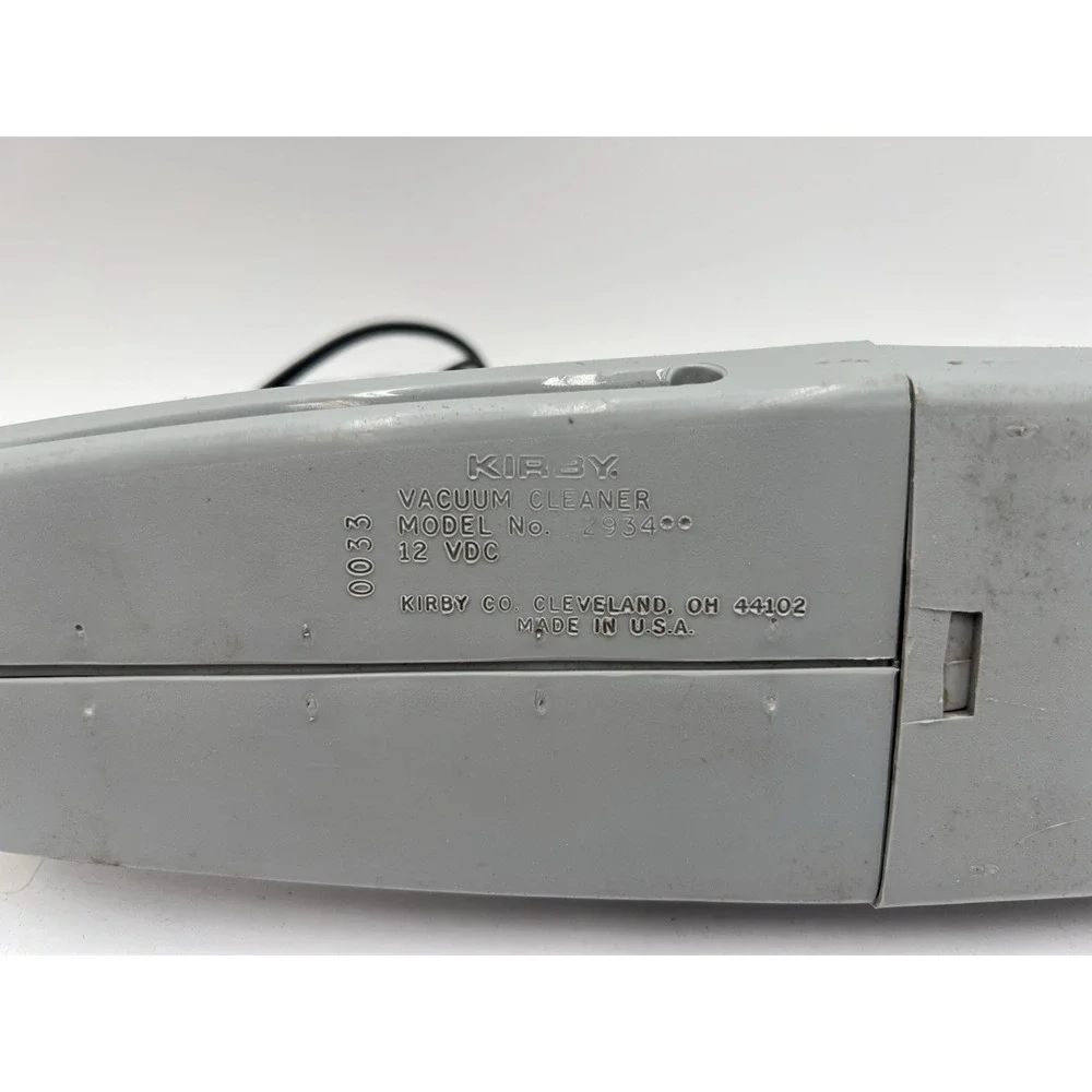 Kirby Split Second 2 Car Vacuum Model 2934 12V DC Tested Working Long Cord